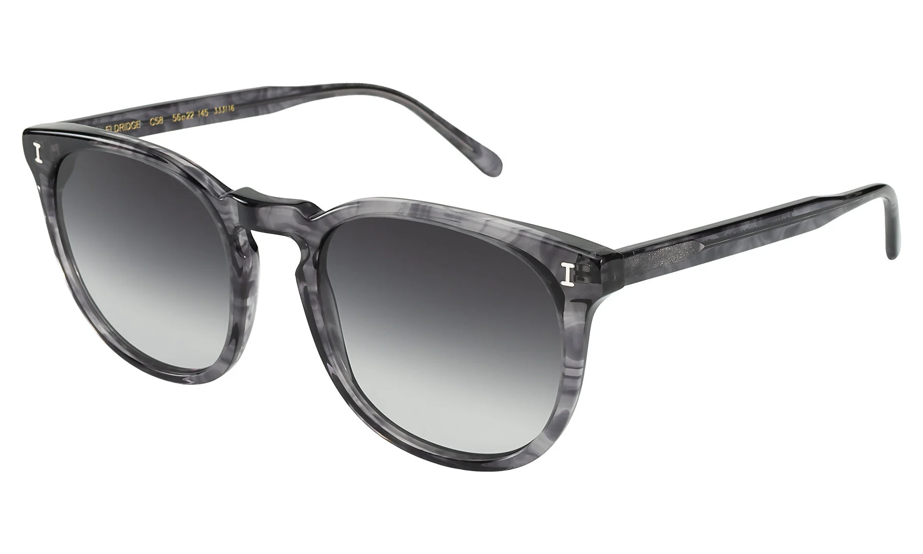 ILLESTEVA ELDRIDGE 56 ONYX W/ GREY FLAT GRADIENT