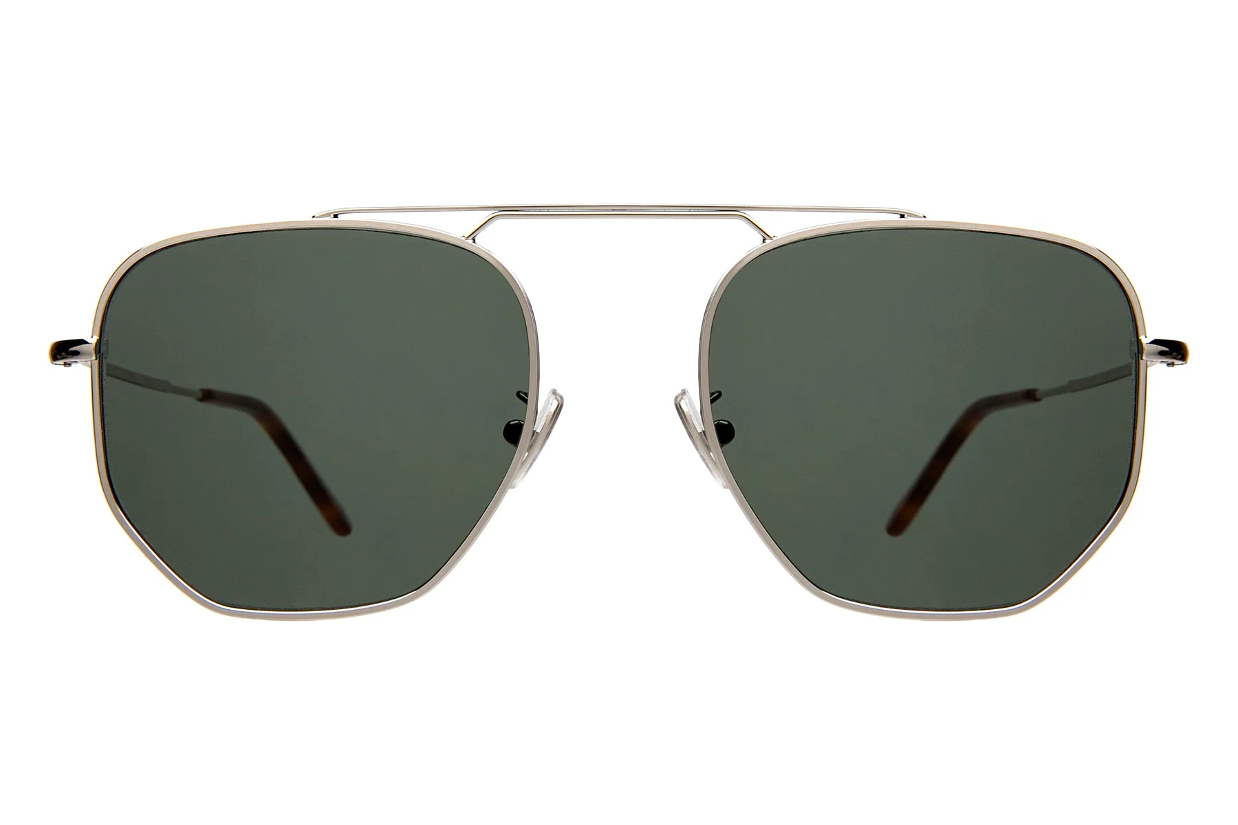 ILLESTEVA PATMOS SILVER W/ OLIVE FLAT