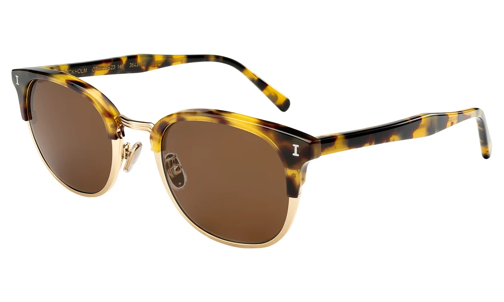 ILLESTEVA STOCKHOLM TORTOISE/GOLD W/ BROWN LENSES