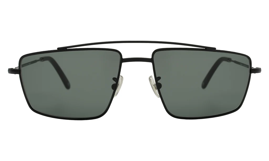 ILLESTEVA JANE MATTE BLACK W/ OLIVE LENSES