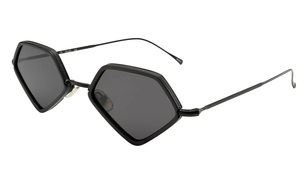 ILLESTEVA BEAK ACE 53 MATTE BLACK W/ GREY FLAT LENSES
