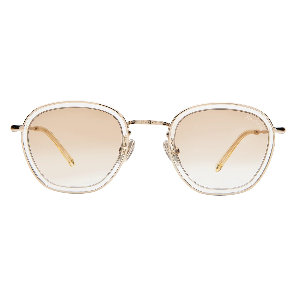 ILLESTEVA PRINCE TATE CHAMPAGNE/GOLD W/ TAUPE FLAT GRADIENT