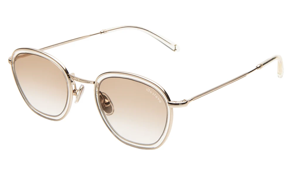 ILLESTEVA PRINCE TATE CHAMPAGNE/GOLD W/ TAUPE FLAT GRADIENT