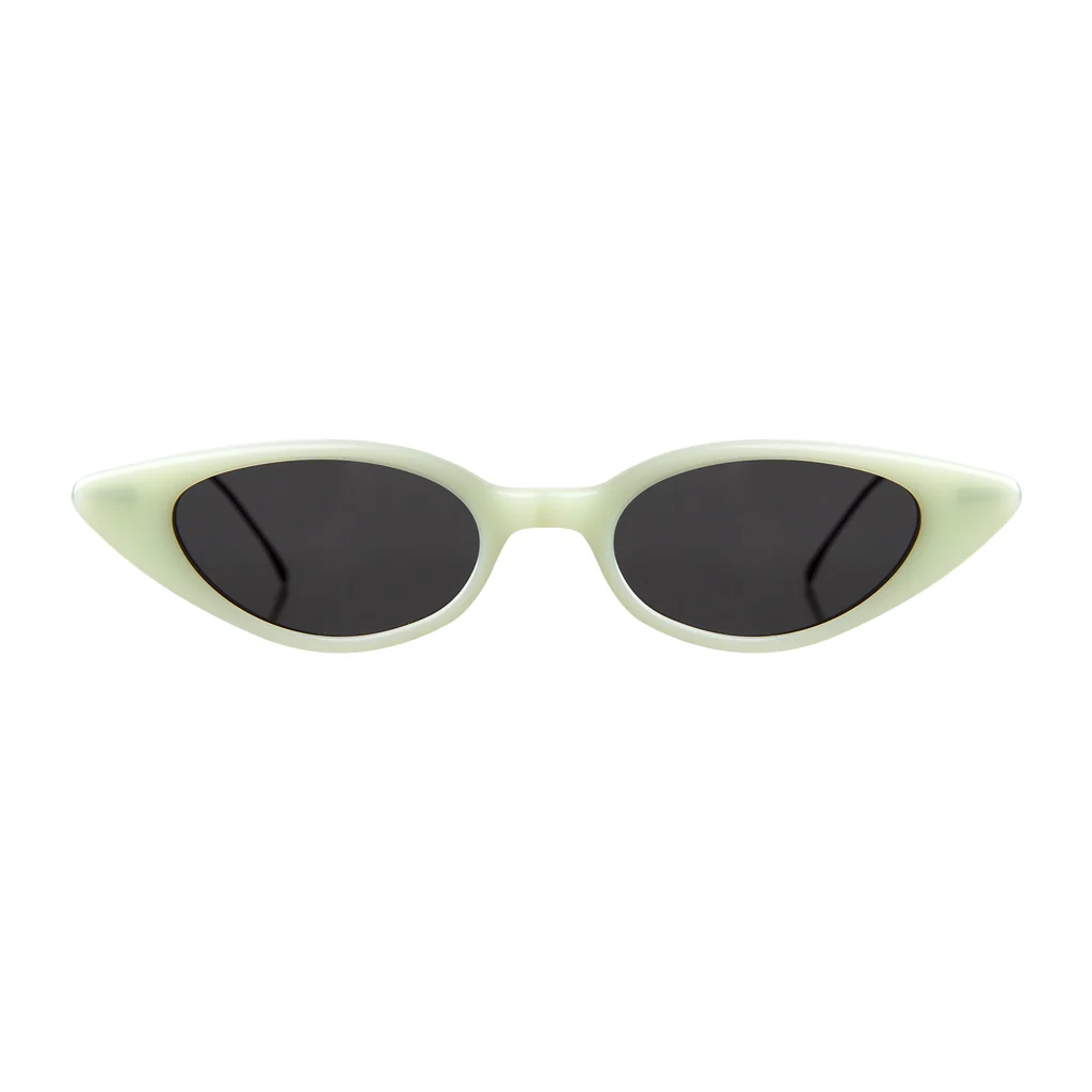ILLESTEVA MARIANNE MINT/MATTE BLACK W/ GREY FLAT LENSES