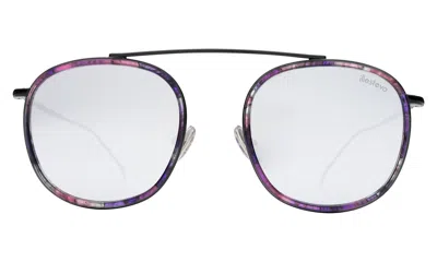 ILLESTEVA MYKONOS ACE IRIS/BLACK W/ SILVER FLAT MIRROR