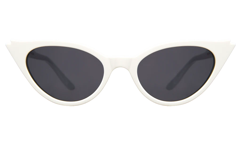 ILLESTEVA ISABELLA WHITE W/ GREY FLAT LENSES