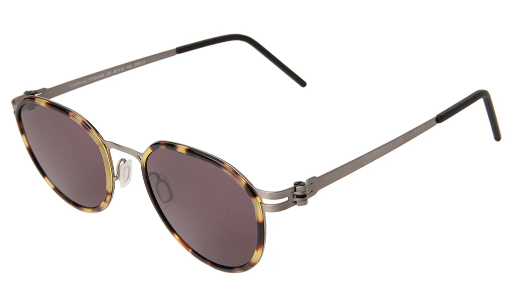 ILLESTEVA TOMPKINS TITANIUM TORTOISE/MATTE SILVER / GREY